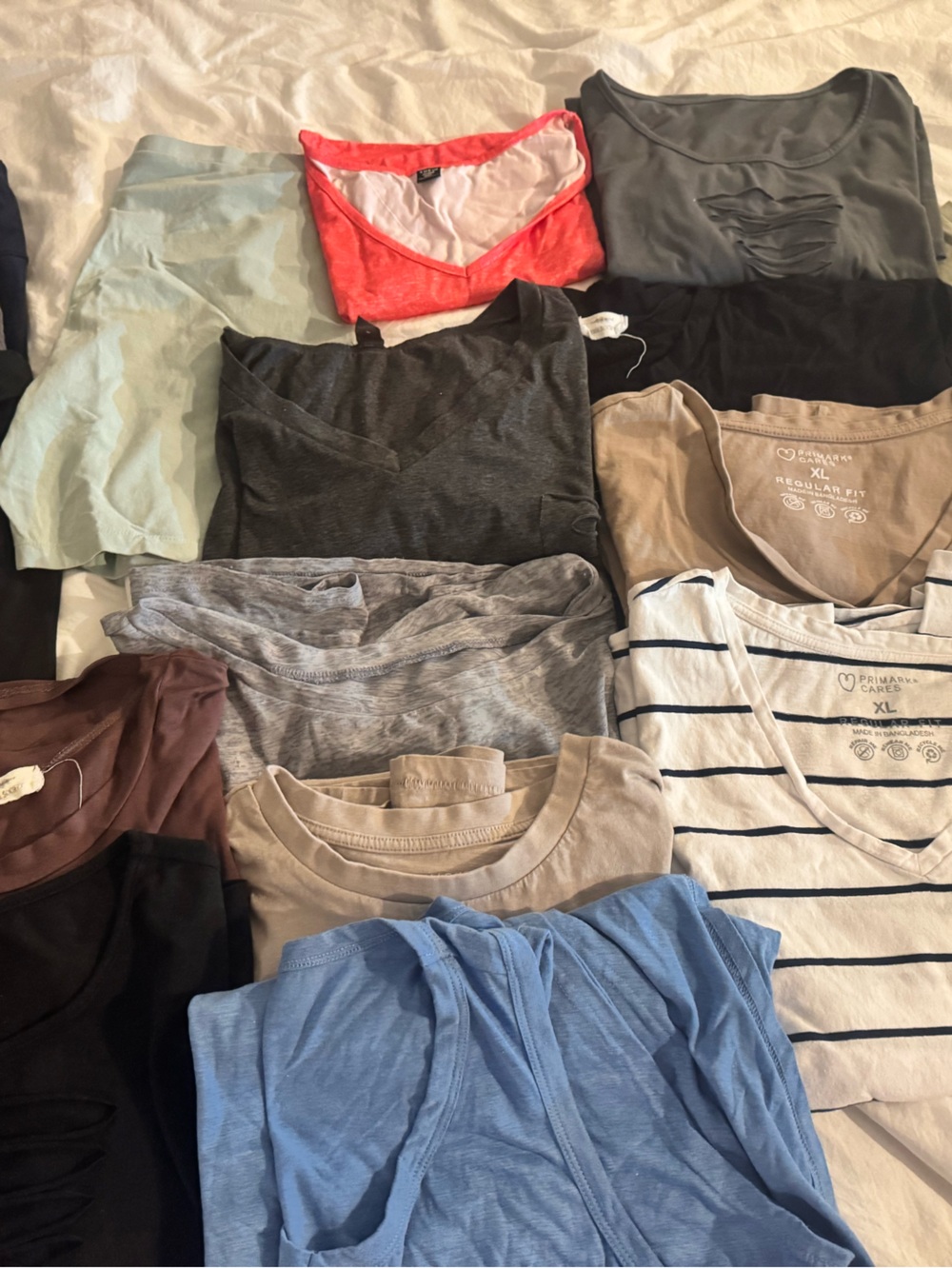 Women’s XL Short Sleeve Top Lot | 12 Pieces | Primark, Basics, Casual Tees | EUC